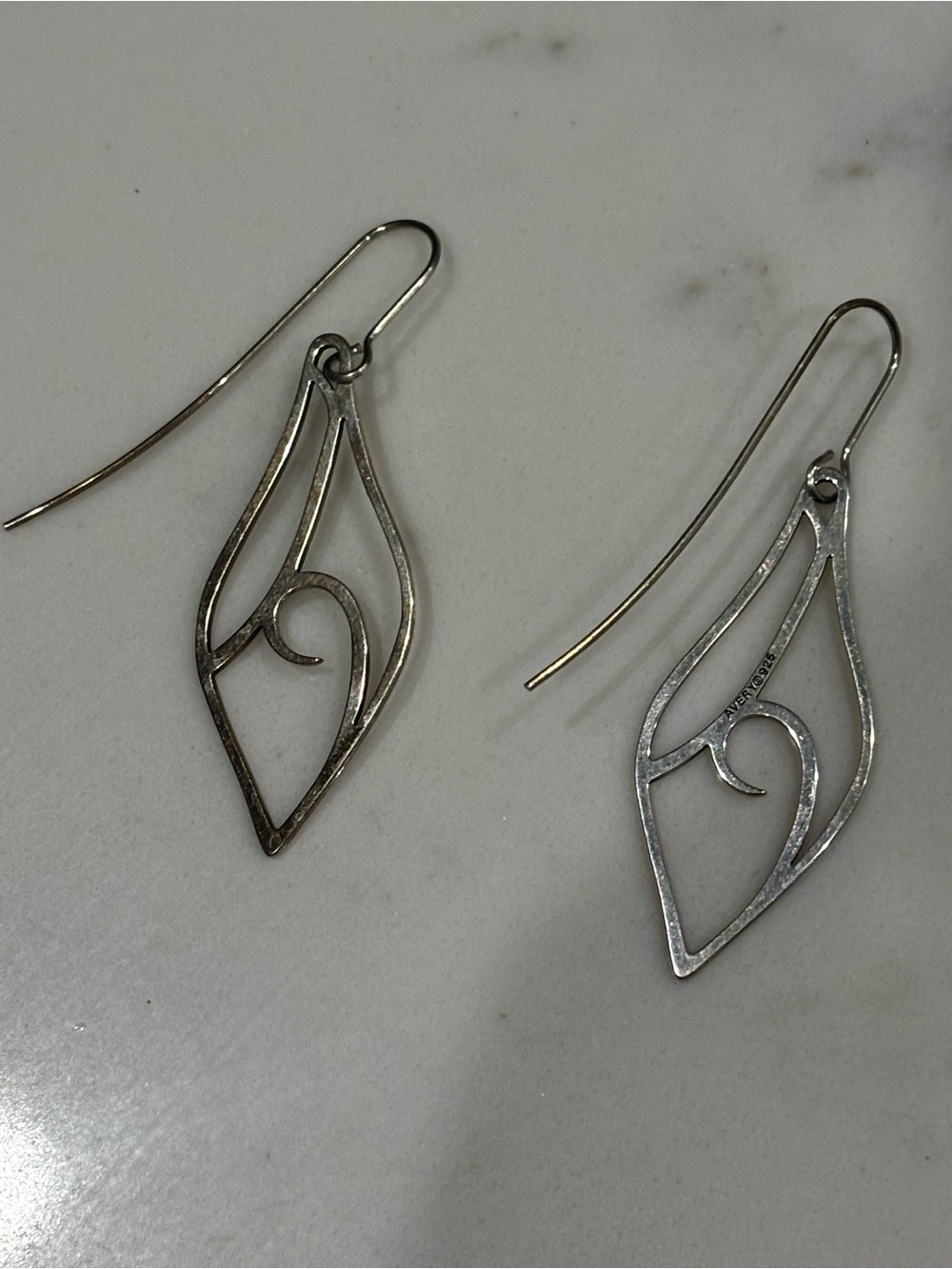Retired James Avery Sterling Silver Alfresco Drop Earrings
